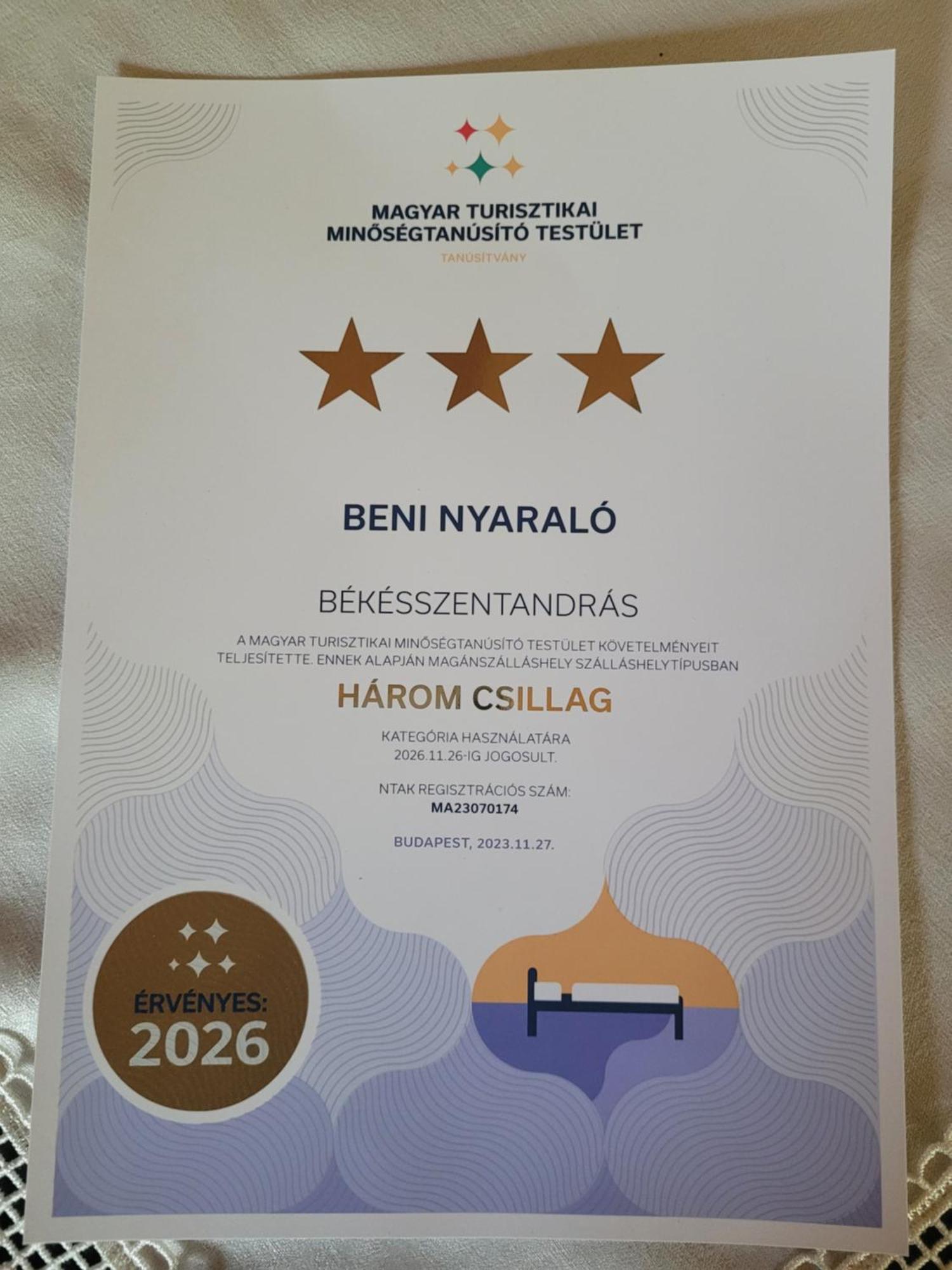 Beni Nyaralo Leilighet Békésszentandrás Eksteriør bilde